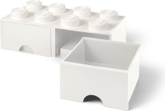 LEGO Gear 5006209 LEGO 8 Stud White Storage Brick Drawer