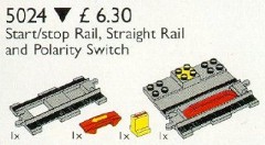 LEGO Service Packs 5024 Duplo Start / Stop Rail, Single Rail, Change of Direction Switch