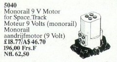 LEGO Service Packs 5040 Monorail Motor 9 V