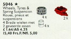 LEGO Service Packs 5046 Wheels, Tyres and Spring Suspension