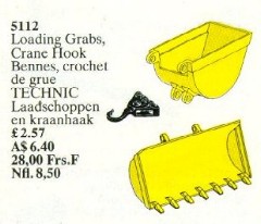 LEGO Service Packs 5112 Loading Grabs, Crane Hook