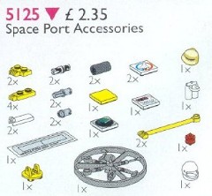 LEGO Service Packs 5125 Space Port Accessories (Launch Command Accessories)