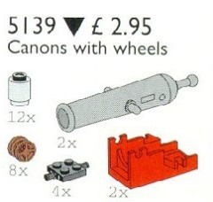 LEGO Service Packs 5139 Pirate Cannon and Wheels