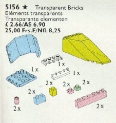 LEGO Service Packs 5156 Transparent Bricks