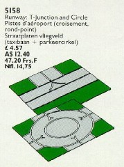 LEGO Service Packs 5158 Runway T-Junction and Circle Base Plates