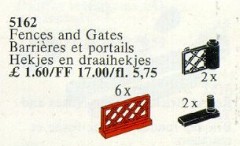 LEGO Service Packs 5162 6 Fences and 2 Gates