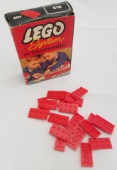 LEGO Samsonite 518 2 X 4 Plate (Flat Roof Bricks with 8 Studs)