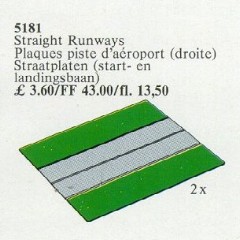 LEGO Service Packs 5181 Two Straight Airport Runways