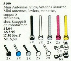 LEGO Service Packs 5199 Mini Antennas, Assorted Sticks and Antennas