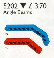 LEGO Сервиспак (Service Packs) 5202 Angle Beams, Red and Blue