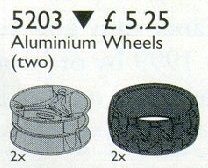 LEGO Service Packs 5203 Technic Alloy Wheels (and Tyres)