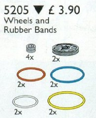 LEGO Service Packs 5205 Technic Wheels and Rubber Bands