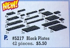 LEGO Service Packs 5217 Black Plates Assorted
