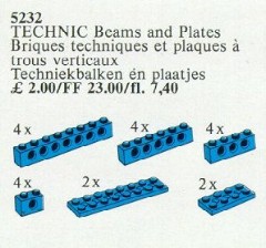 LEGO Service Packs 5232 20 Technic Beams and Plates Blue