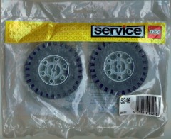 LEGO Service Packs 5246 2 Tyres and Hubs 81 mm