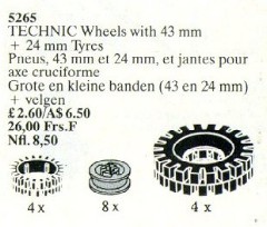 LEGO Service Packs 5265 Wheels with 43 and 24 mm Tyres