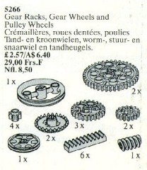LEGO Service Packs 5266 Gear Racks, Gear Wheels and Pulley Wheels