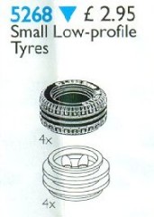 LEGO Service Packs 5268 Small Low Profile Tyres