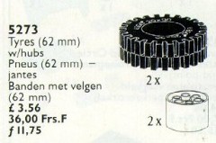 LEGO Service Packs 5273 Tyres and Hubs 62 mm