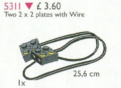 LEGO Service Packs 5311 Two 2 x 2 Plates with Wire, 25.6 cm