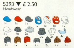 LEGO Service Packs 5393 Headgear (Hats and Hair)