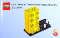 LEGO Promotional 6258619 LEGO Brick 60th Anniversary Yellow Pencil Pot