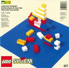 LEGO Basic 627 Building Plate, Blue