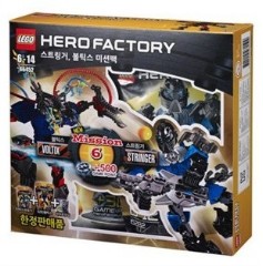 LEGO Фабрика ГЕРОЕВ (HERO Factory) 66452 Stringer, Voltix Mission Pack 