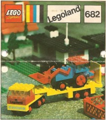 LEGO LEGOLAND 682 Low-Loader and Tractor