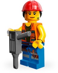 LEGO Collectable Minifigures 71004 Gail the Construction Worker