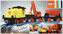 LEGO Trains 724 12v Diesel Locomotive with Crane Wagon and Tipper Wagon