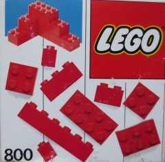 LEGO Basic 800 Extra Bricks Red