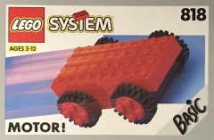 LEGO Basic 818 Pull-Back Motor, Red