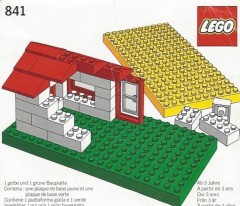LEGO Basic 841 Baseplates, Green and Yellow