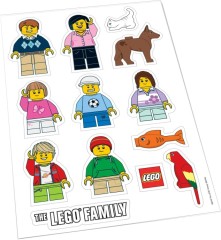 LEGO Мерч (Gear) 850794 LEGO Family Car Stickers