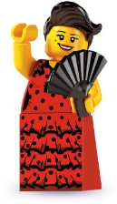 LEGO Collectable Minifigures 8827 Flamenco Dancer