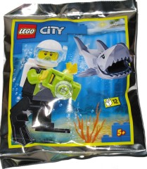 LEGO Сити / Город (City) 952019 Scuba Diver and Shark