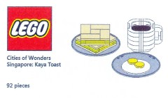 LEGO Promotional COWS Cities of Wonders - Singapore: Kaya Toast 