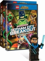 LEGO Gear DCSHDVD4 Justice League: Gotham City Breakout DVD/Blu-ray